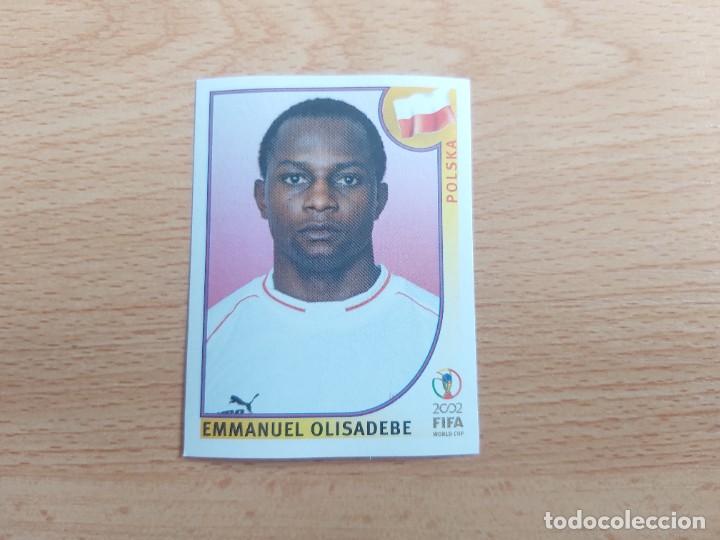 Cromos de Futebol: CROMO FUTBOL MUNDIAL 2002 EDITORIAL PANINI 273.OLISADEBE-POLONIA-NUNCA PEGADO-TRASERA EN NEGRO