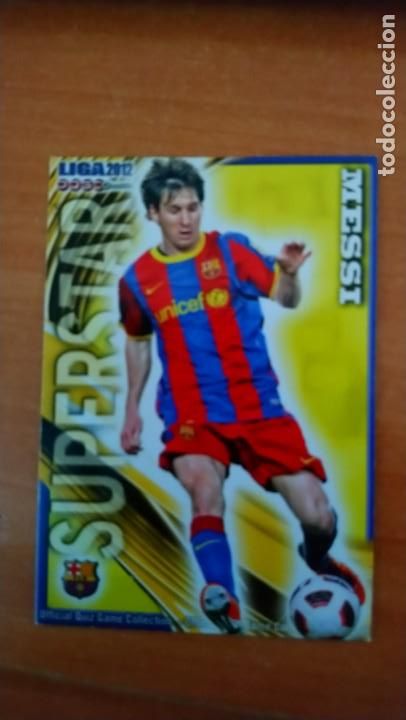 Cromos de f&uacute;tbol: messi superstar 2012 - Foto 1