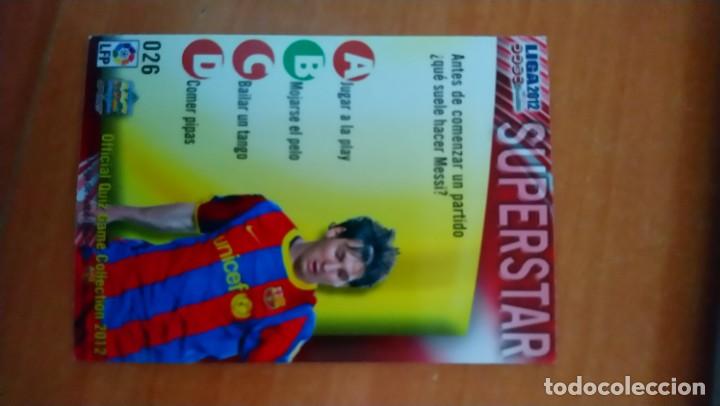 Cromos de f&uacute;tbol: messi superstar 2012 - Foto 2