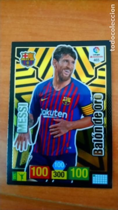 Cromos de f&uacute;tbol: messi balon oro 18 19 - Foto 1