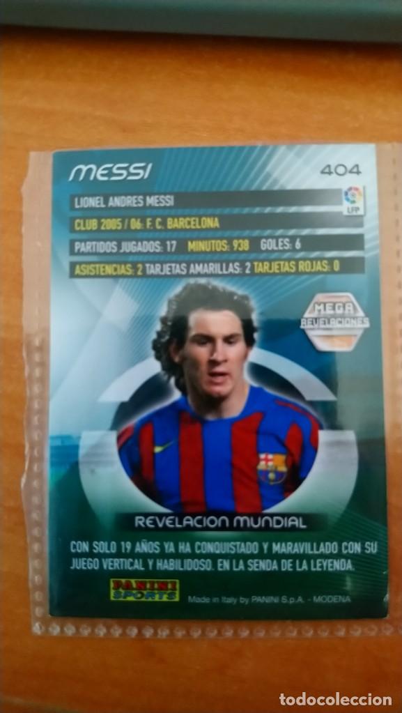 Cromos de f&uacute;tbol: messi 2006 07 mega revelaciones - Foto 2