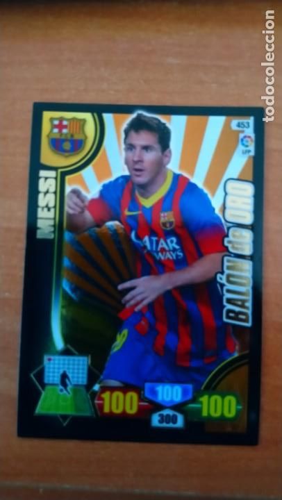 Cromos de f&uacute;tbol: messi balon oro 13 14 - Foto 1
