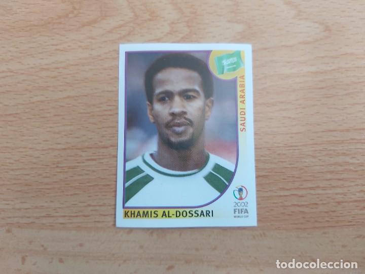 Figurine di Calcio: CROMO FUTBOL MUNDIAL 2002 EDITORIAL PANINI 340.AL-DOSSARI/A. SAUDI-NUNCA PEGADO-TRASERA EN NEGRO