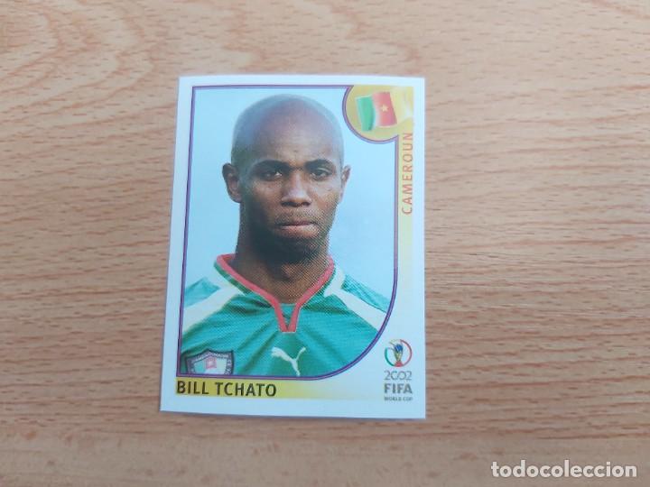 Football Stickers: CROMO FUTBOL MUNDIAL 2002 EDITORIAL PANINI 373.TCHATO-CAMERUN-NUNCA PEGADO-TRASERA EN NEGRO