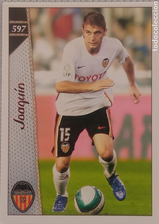 Fu&szlig;ball-Sticker: Espa&ntilde;a cromos f&uacute;tbol JOAQU&Iacute;N #597 VALENCIA CF FICHA LIGA 2007 MUNDICROMO