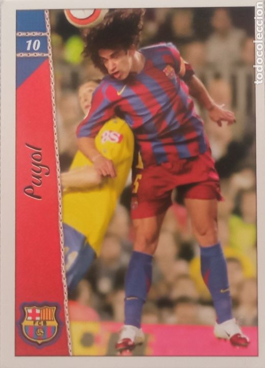 Cromos de F&uacute;tbol: Espa&ntilde;a cromos f&uacute;tbol PUYOL #10 BARCELONA FICHA LIGA 2007 MUNDICROMO