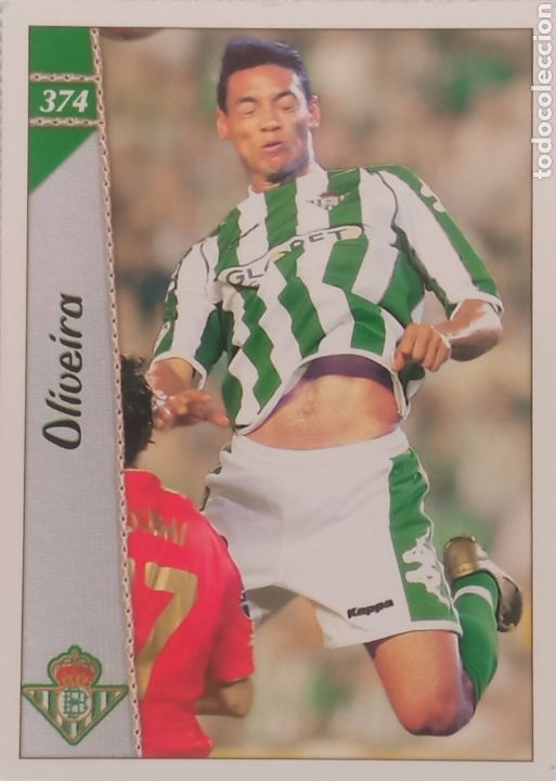 Fu&szlig;ball-Sticker: Espa&ntilde;a cromos f&uacute;tbol OLIVEIRA #374 BETIS FICHA LIGA 2007 MUNDICROMO