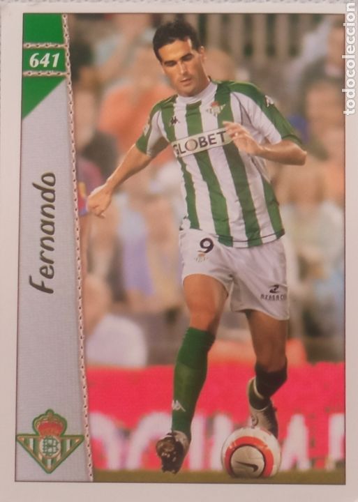 Football Stickers: Espa&ntilde;a cromos f&uacute;tbol FERNANDO #641 BETIS FICHA LIGA 2007 MUNDICROMO