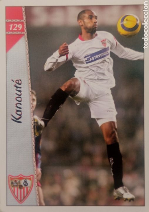 Figurine di Calcio: Espa&ntilde;a cromos f&uacute;tbol KANOUT&Eacute; #129 SEVILLA FC FICHA LIGA 2007 MUNDICROMO