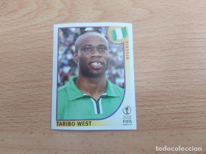 Figurine di Calcio: CROMO FUTBOL MUNDIAL 2002 EDITORIAL PANINI 408.WEST-NIGERIA-NUNCA PEGADO-TRASERA EN NEGRO