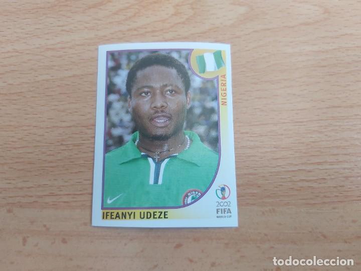 Cromos de Futebol: CROMO FUTBOL MUNDIAL 2002 EDITORIAL PANINI 410.UDEZE-NIGERIA-NUNCA PEGADO-TRASERA EN NEGRO