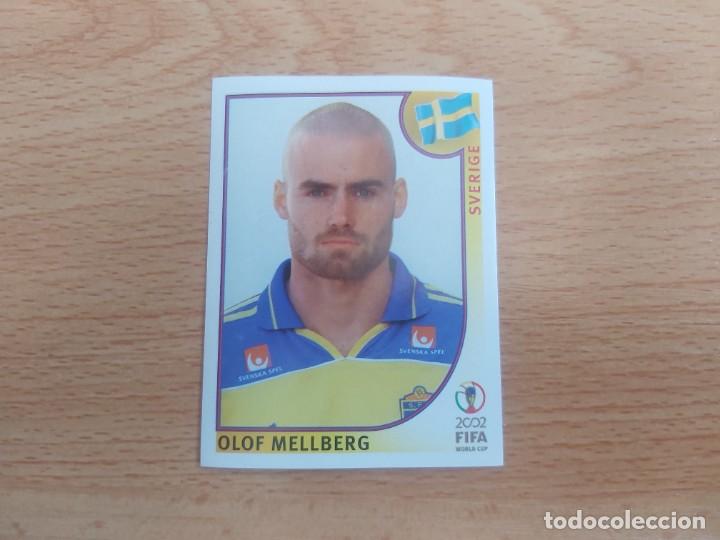Figurine di Calcio: CROMO FUTBOL MUNDIAL 2002 EDITORIAL PANINI 442.MELLBERG-SUECIA-NUNCA PEGADO-TRASERA EN NEGRO