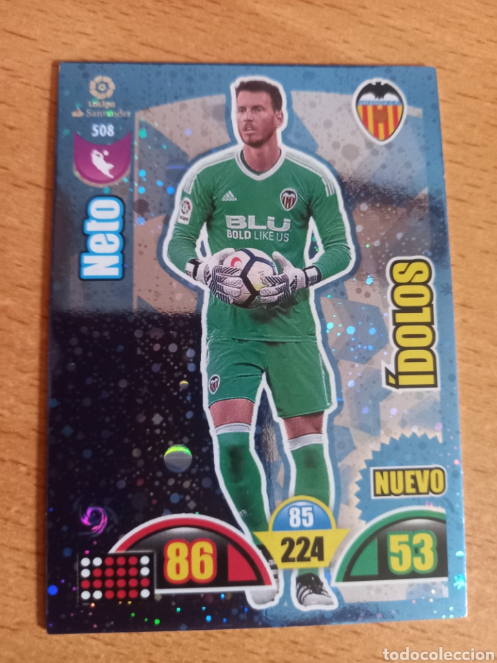Fu&szlig;ball-Sticker: Panini Adrenalyn 2017 2018 17 18 508 Neto Valencia nuevo &iacute;dolo