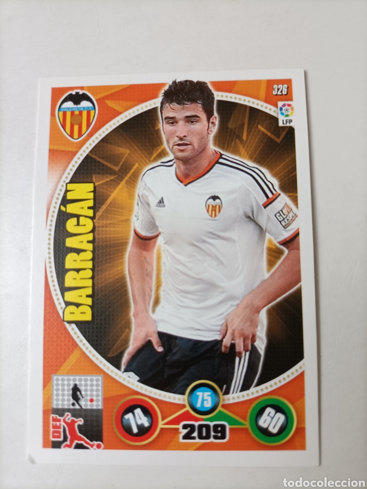 Cromos de f&uacute;tbol: Barrag&aacute;n. Valencia. Adrenalyn 2014/15 - Foto 1