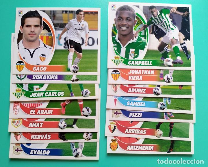 Figurine di Calcio: LOTE 14 FICHAJES LIGA ESTE PANINI 12 13 2012 2013 NUEVOS SIN PEGAR GAGO CAMPBELL ADURIZ PIZZI Y MAS