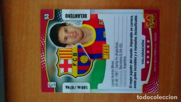 Cromos de f&uacute;tbol: messi megacracks 11 12 - Foto 2