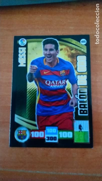 Cromos de f&uacute;tbol: messi balon oro 15 16 - Foto 1
