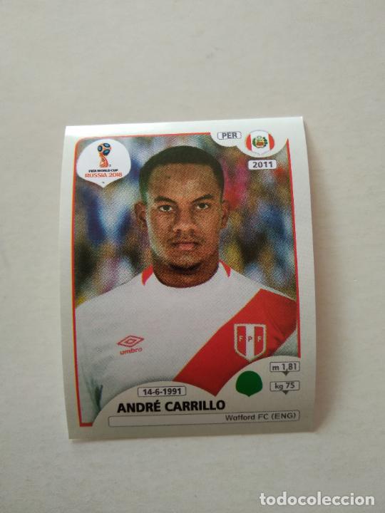 Figurine di Calcio: 239 ANDRE CARRILLO PERU CROMO STICKER MUNDIAL WORLD CUP 2018 VERSI&Oacute;N EDITADA EN PER&Uacute;