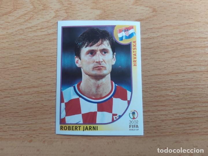 Football Stickers: CROMO FUTBOL MUNDIAL 2002 EDITORIAL PANINI 485.JARNI-CROACIA-NUNCA PEGADO-TRASERA EN NEGRO