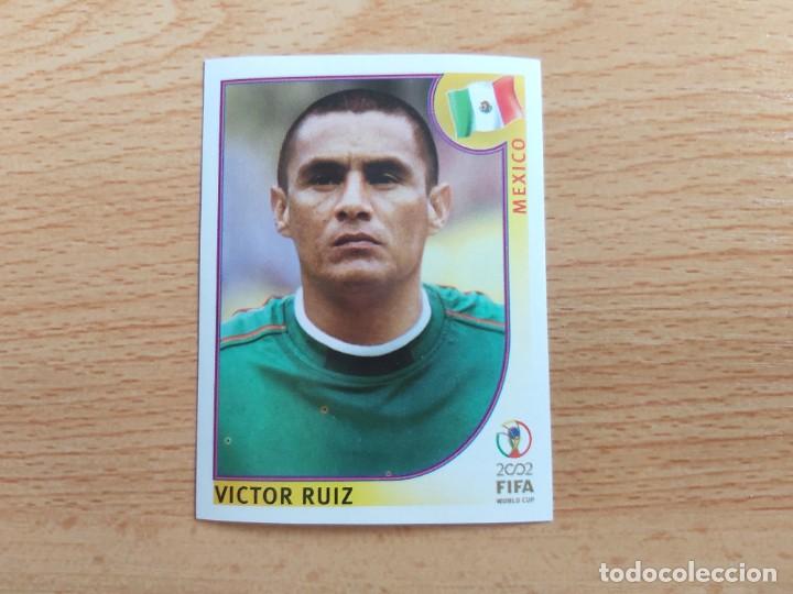 Cromos de Futebol: CROMO FUTBOL MUNDIAL 2002 EDITORIAL PANINI 503.RUIZ-MEXICO-NUNCA PEGADO-TRASERA EN NEGRO