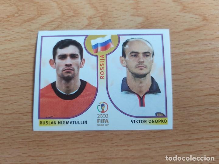 Figurine di Calcio: CROMO FUTBOL MUNDIAL 2002 EDITORIAL PANINI 522.RUSLAN/ONOPKO-ECUADOR-NUNCA PEGADO-TRASERA EN NEGRO