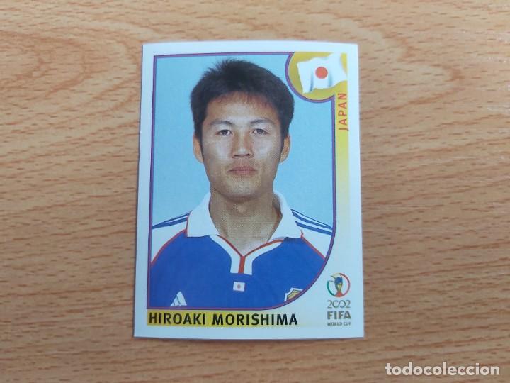 Figurine di Calcio: CROMO FUTBOL MUNDIAL 2002 EDITORIAL PANINI 540.MORISHIMA-JAPON-NUNCA PEGADO-TRASERA EN NEGRO