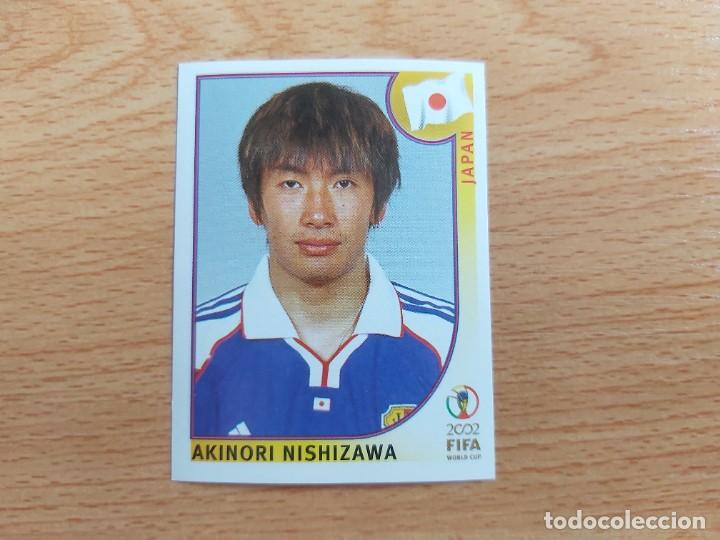 Cromos de Futebol: CROMO FUTBOL MUNDIAL 2002 EDITORIAL PANINI 545.NISHIZAWA-JAPON-NUNCA PEGADO-TRASERA EN NEGRO