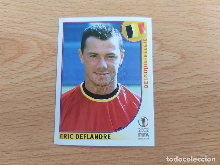 Figurine di Calcio: CROMO FUTBOL MUNDIAL 2002 EDITORIAL PANINI 552.DEFLANDRE-BELGICA-NUNCA PEGADO-TRASERA EN NEGRO