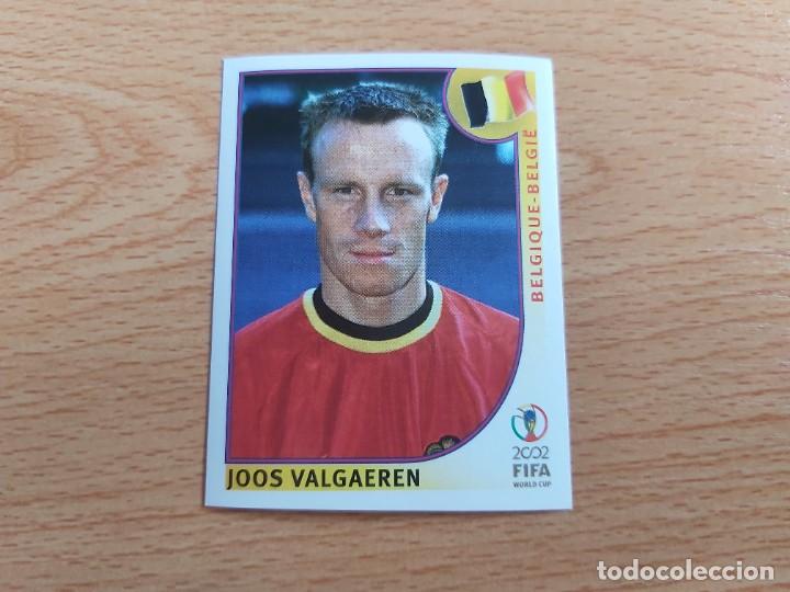 Figurine di Calcio: CROMO FUTBOL MUNDIAL 2002 EDITORIAL PANINI 555.VALGAEREN-BELGICA-NUNCA PEGADO-TRASERA EN NEGRO