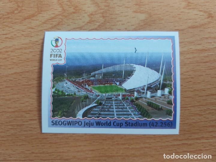 Cromos de Futebol: CROMO FUTBOL MUNDIAL 2002 EDITORIAL PANINI 12.SEDE SEOGWIPO-NUNCA PEGADO-TRASERA EN AZUL