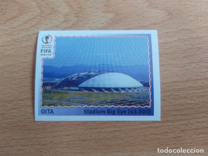 Cromos de Futebol: CROMO FUTBOL MUNDIAL 2002 EDITORIAL PANINI 20.SEDE OITA-NUNCA PEGADO-TRASERA EN AZUL