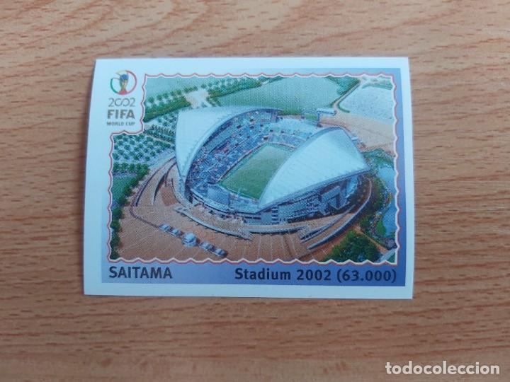 Figurine di Calcio: CROMO FUTBOL MUNDIAL 2002 EDITORIAL PANINI 22.SEDE SAITAMA-NUNCA PEGADO-TRASERA EN AZUL