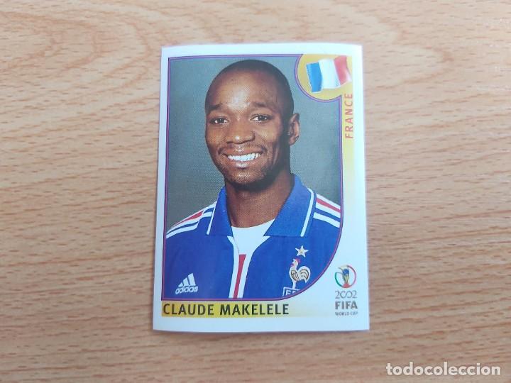 Figurine di Calcio: CROMO FUTBOL MUNDIAL 2002 EDITORIAL PANINI 36.MAKELELE-FRANCIA-NUNCA PEGADO-TRASERA EN AZUL