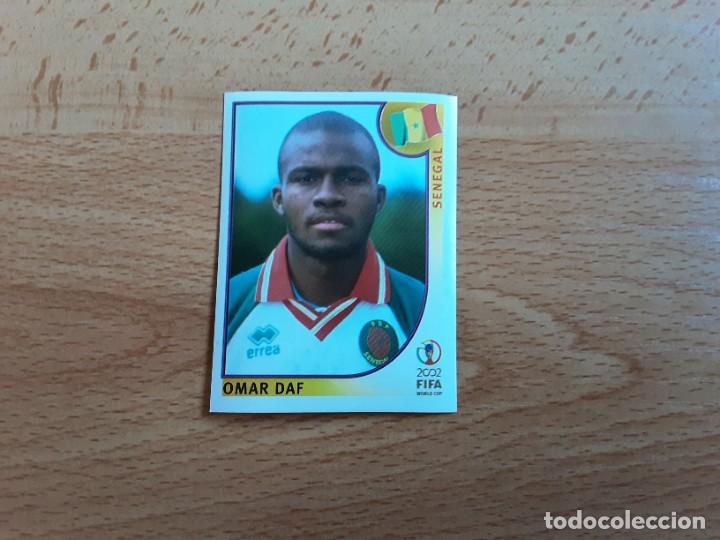 Cromos de Futebol: CROMO FUTBOL MUNDIAL 2002 EDITORIAL PANINI 46.DAF-SENEGAL-NUNCA PEGADO-TRASERA EN AZUL