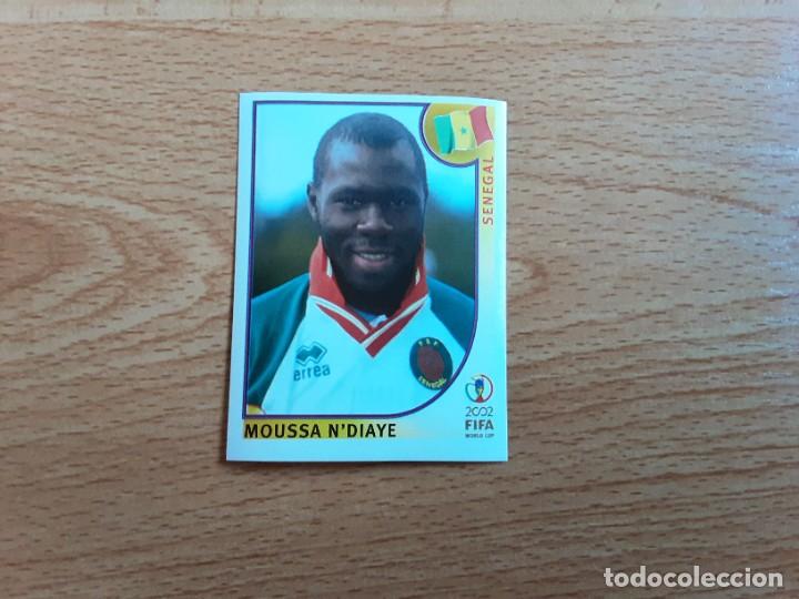 Cromos de Futebol: CROMO FUTBOL MUNDIAL 2002 EDITORIAL PANINI 52.N'DIAYE-SENEGAL-NUNCA PEGADO-TRASERA EN AZUL
