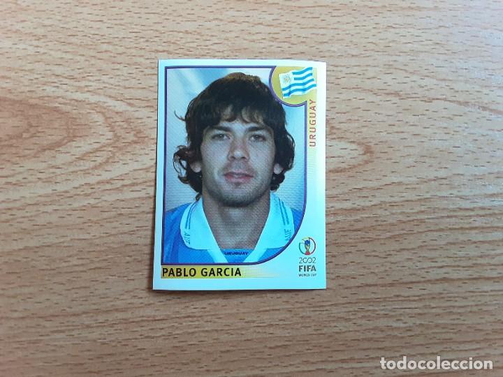 Cromos de Futebol: CROMO FUTBOL MUNDIAL 2002 EDITORIAL PANINI 70.PABLO GARCIA-URUGUAY-NUNCA PEGADO-TRASERA EN AZUL