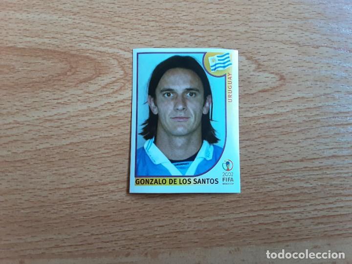 Cromos de Futebol: CROMO FUTBOL MUNDIAL 2002 EDITORIAL PANINI 71.DE LOS SANTOS-URUGUAY-NUNCA PEGADO-TRASERA EN AZUL