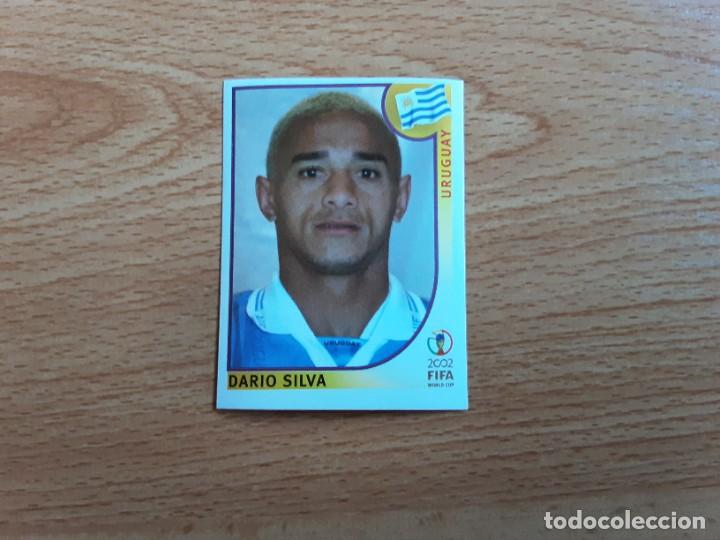 Cromos de Futebol: CROMO FUTBOL MUNDIAL 2002 EDITORIAL PANINI 77.DARIO SILVA-URUGUAY-NUNCA PEGADO-TRASERA EN AZUL