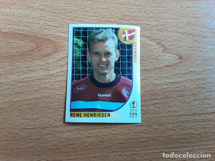 Cromos de Futebol: CROMO FUTBOL MUNDIAL 2002 EDITORIAL PANINI 82.HENRIKSEN-DINAMARCA-NUNCA PEGADO-TRASERA EN AZUL
