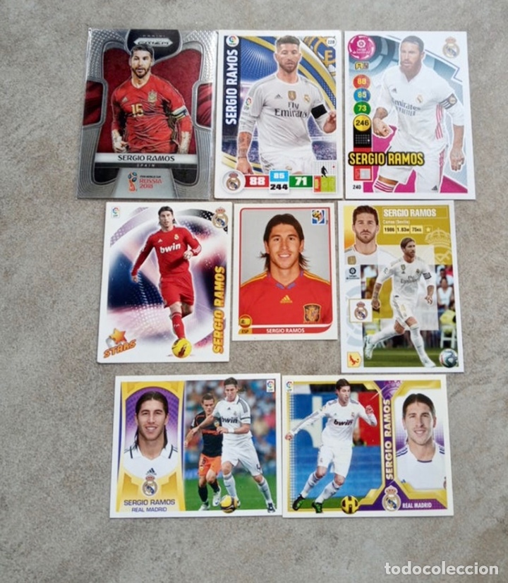 Cromos de f&uacute;tbol: Sergio Ramos pack old - Foto 1