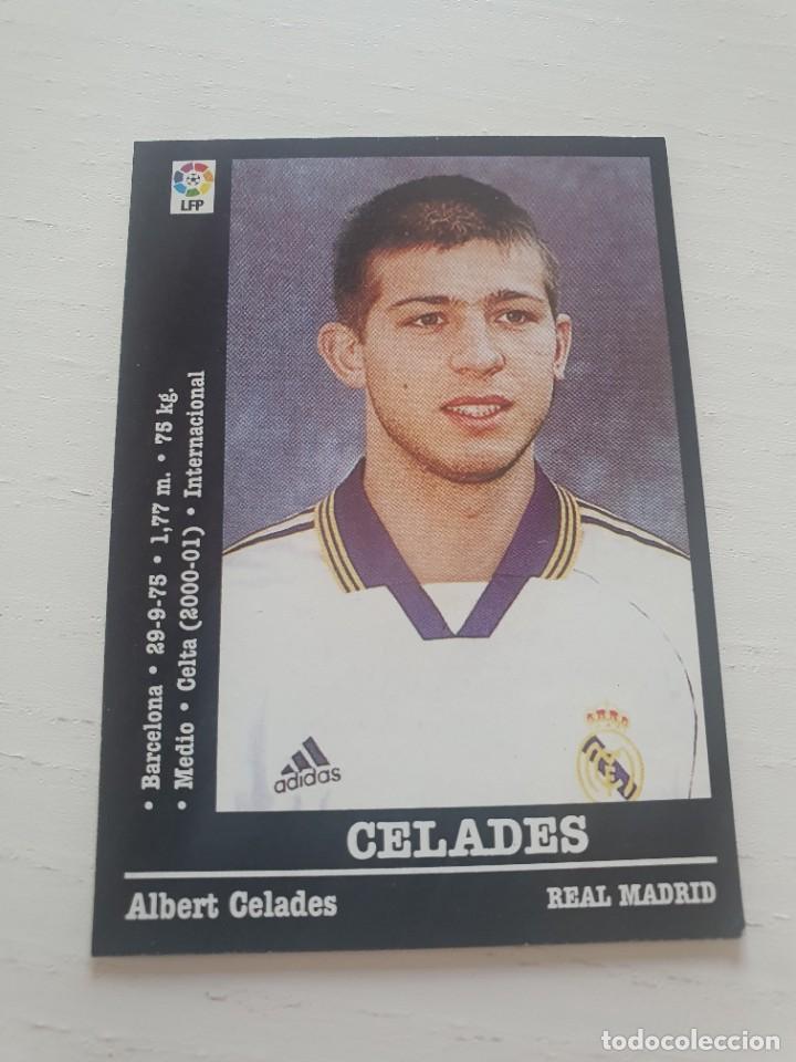 Cromos de Futebol: CROMO DE FUTBOL CELADES DEL REAL MADRID C.F. SIN PEGAR ULTIMO FICHAJE LIGA 2000-2001/00-01 DE PANINI