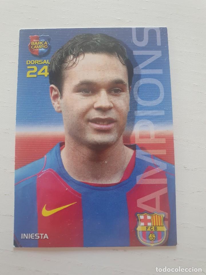 Cromos de Futebol: MEGACRACKS 2004 2005 04 05 BAR&Ccedil;A CAMPI&Oacute; PANINI INIESTA N&ordm; 33 BARCELONA CARD ALBUM LIGA F&Uacute;TBOL