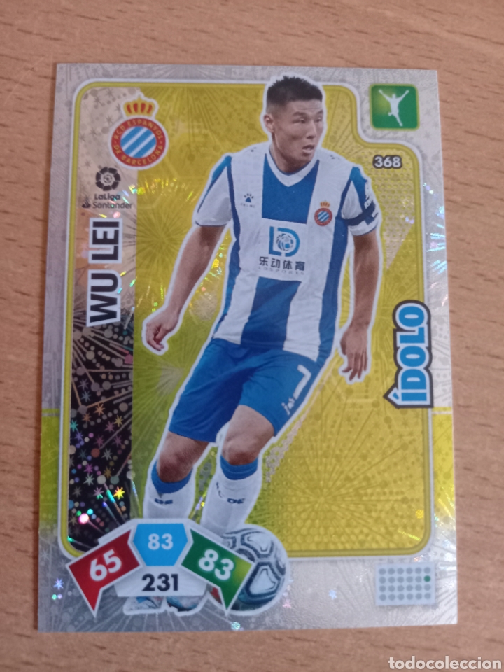 Fu&szlig;ball-Sticker: Panini Adrenalyn 2019 2020 19 20 368 Wu Lei Espanyol &iacute;dolo