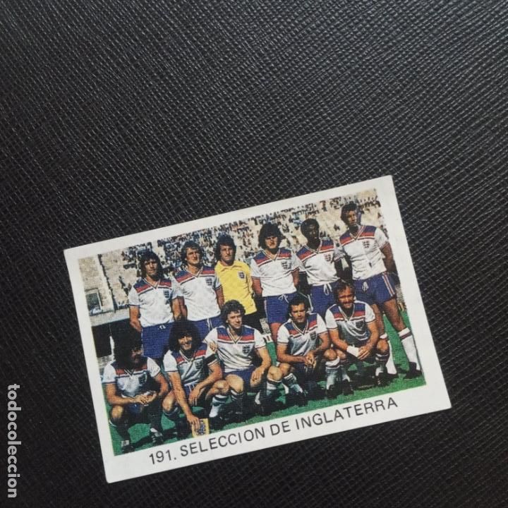 Cromos de F&uacute;tbol: SELECCION 191 NGLATERRA - VENLICO 1982 MUNDIAL ESPA&Ntilde;A FUTBOL 82 - DESPEGADO - A51 PG25