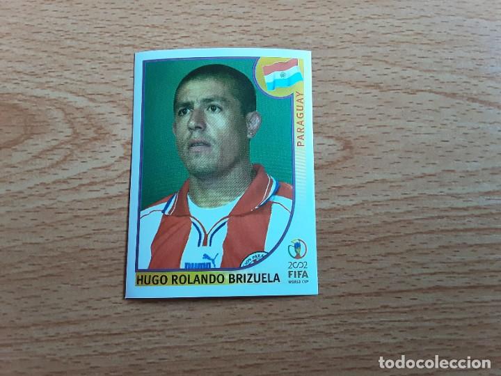 Cromos de F&uacute;tbol: CROMO FUTBOL MUNDIAL 2002 EDITORIAL PANINI 149.BRIZUELA-PARAGUAY-NUNCA PEGADO-TRASERA EN AZUL