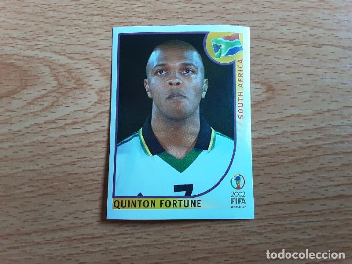 Cromos de F&uacute;tbol: CROMO FUTBOL MUNDIAL 2002 EDITORIAL PANINI 162.FORTUNE-SUDAFRICA-NUNCA PEGADO-TRASERA EN AZUL