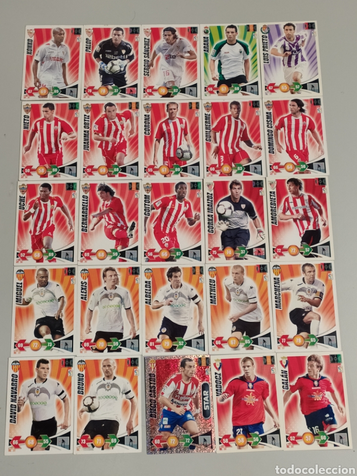 Cromos de F&uacute;tbol: LOTE DE 25 CROMOS DE ADRENALYN XL 2009-10 PANINI