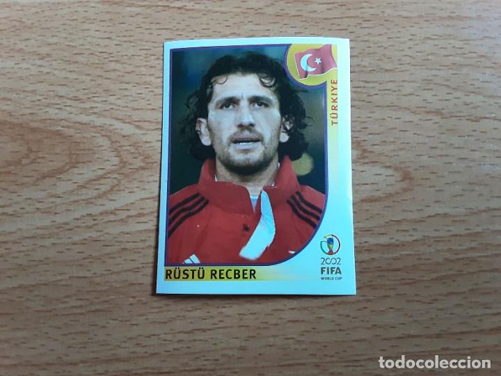 Cromos de f&uacute;tbol: CROMO FUTBOL MUNDIAL 2002 EDITORIAL PANINI 189.RECBER-TURQUIA-NUNCA PEGADO-TRASERA EN AZUL