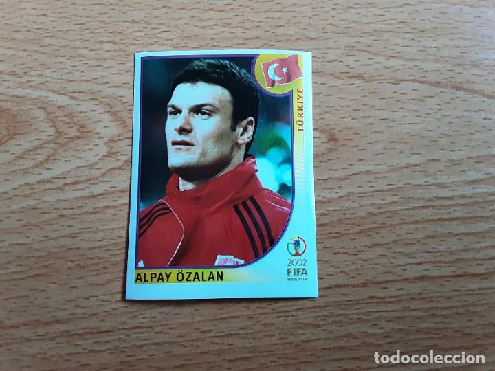Cromos de f&uacute;tbol: CROMO FUTBOL MUNDIAL 2002 EDITORIAL PANINI 192.OZALAN-TURQUIA-NUNCA PEGADO-TRASERA EN AZUL