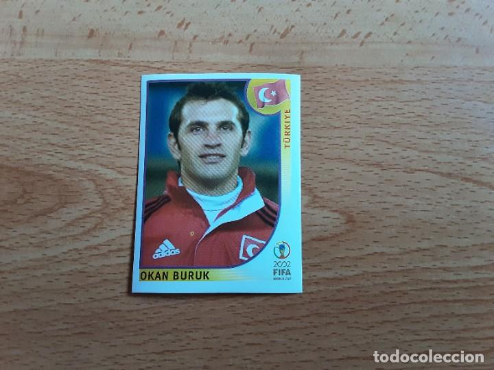 Cromos de F&uacute;tbol: CROMO FUTBOL MUNDIAL 2002 EDITORIAL PANINI 197.BURUK-TURQUIA-NUNCA PEGADO-TRASERA EN AZUL